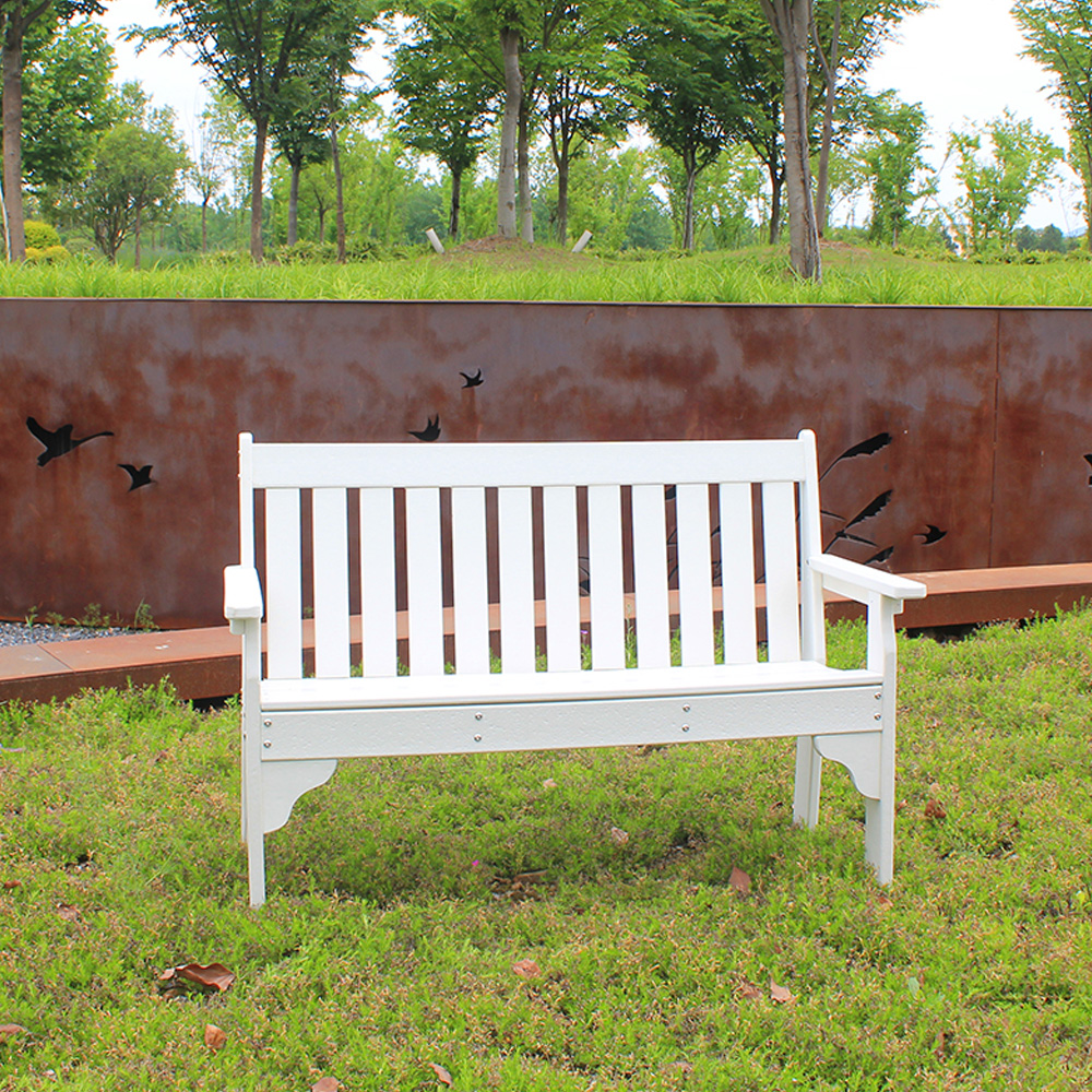 Chaise de banc de jardin en PEHD résistante à la décoloration