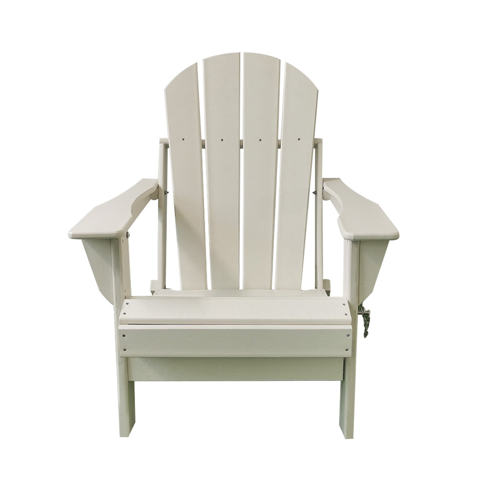 Chaise Adirondack pliable en PEHD pour terrasse, jardin et pelouse