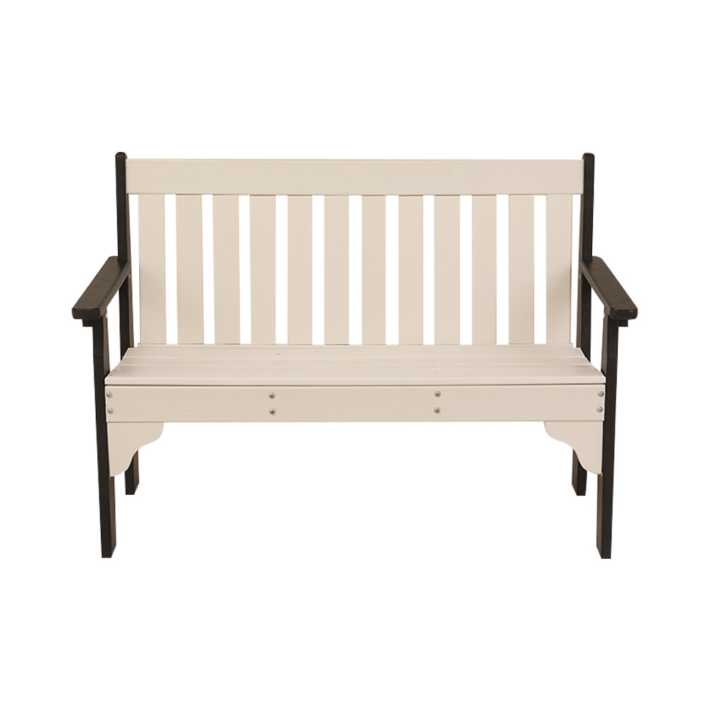 GCM001 Chaise de banc de jardin en PEHD résistante aux intempéries et aux intempéries