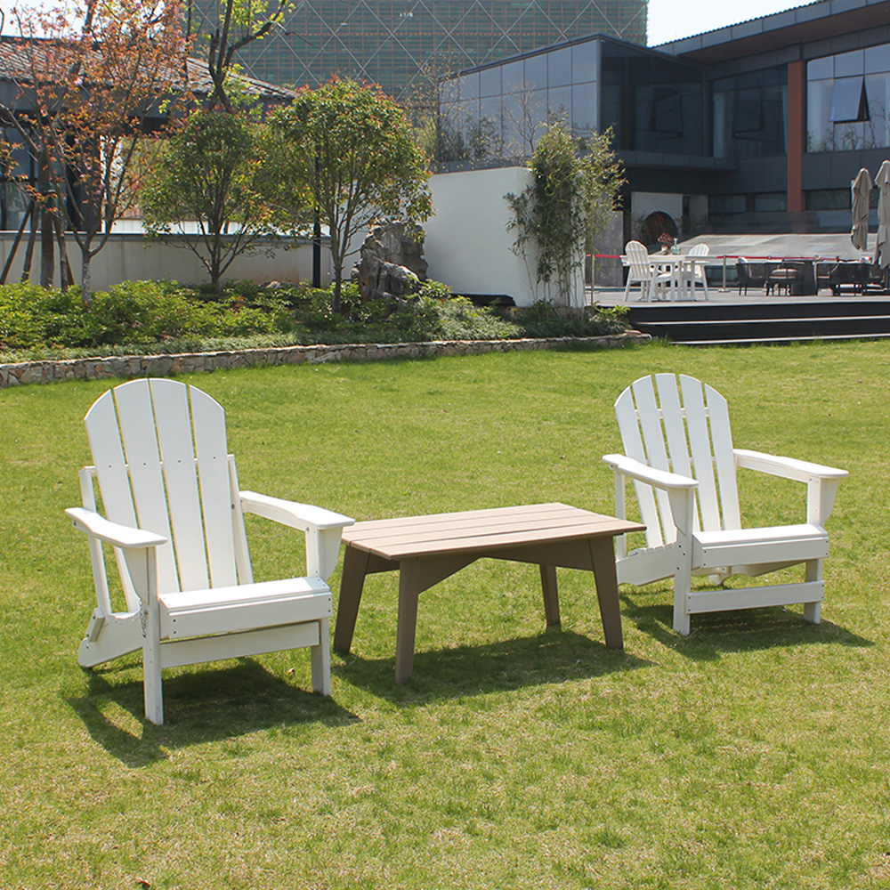 Chaise Adirondack pliable en PEHD pour terrasse, jardin et pelouse