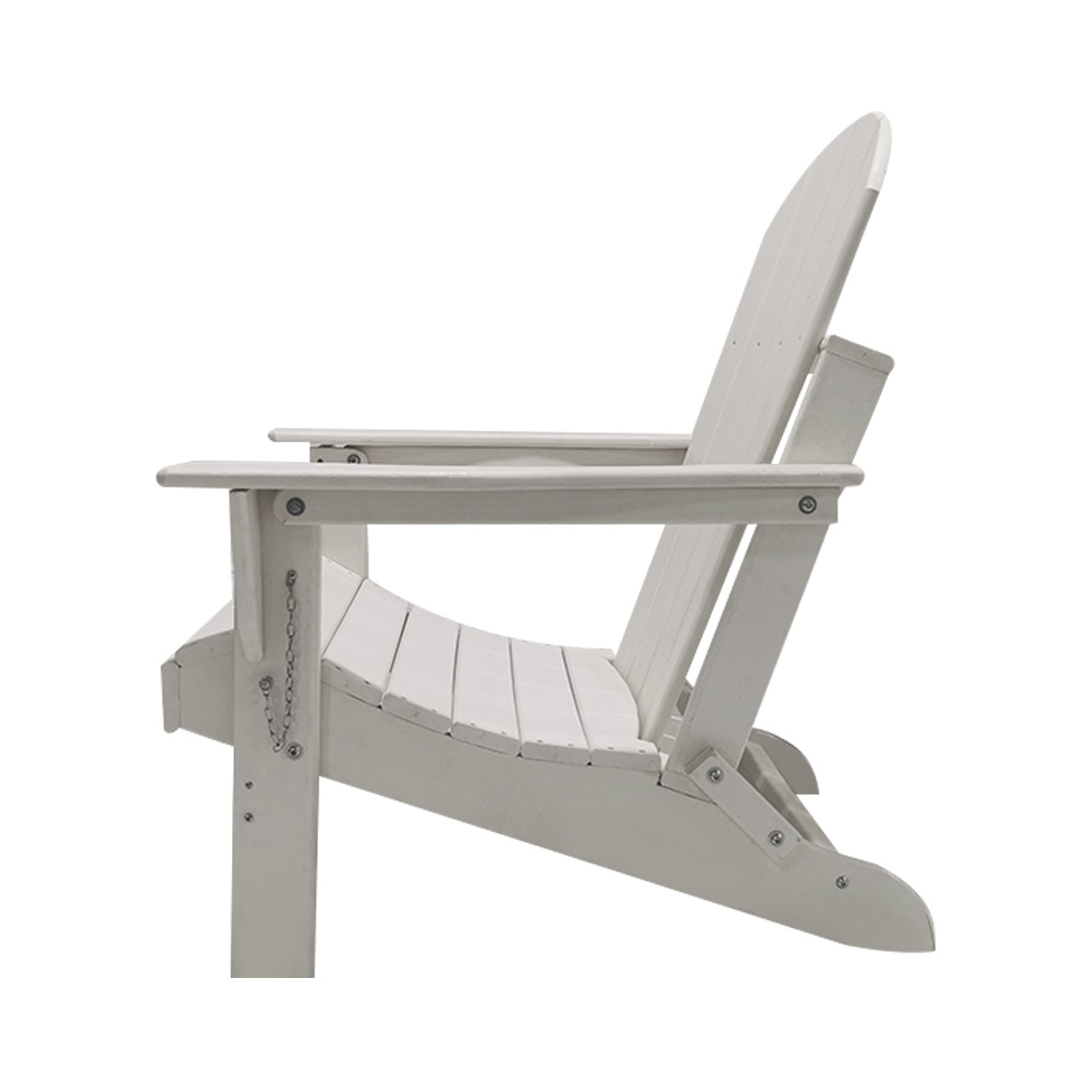 Chaise Adirondack pliable en PEHD pour terrasse, jardin et pelouse