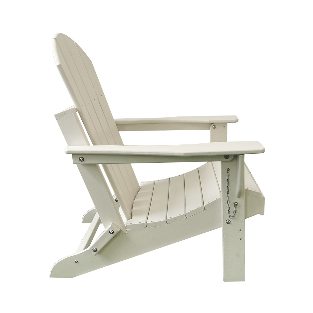 Chaise Adirondack pliable en PEHD pour terrasse, jardin et pelouse