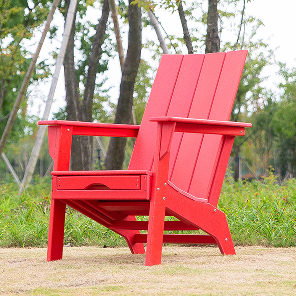 Comment le matériau PEHD assure-t-il la résistance aux chocs du produit lors de la fabrication de la chaise Adirondack