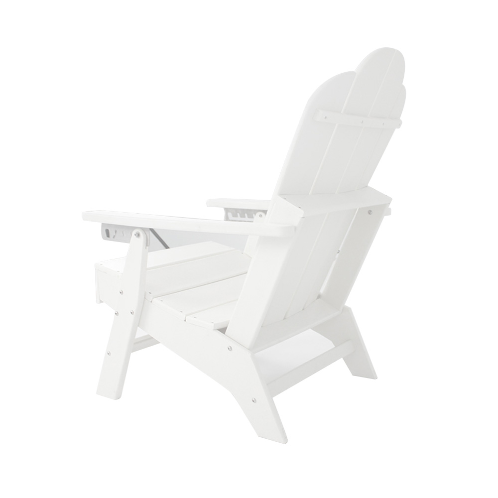 ADM006 Chaise Adirondack en PEHD pour loisirs de plage, fauteuil inclinable d'extérieur avec siège coulissant