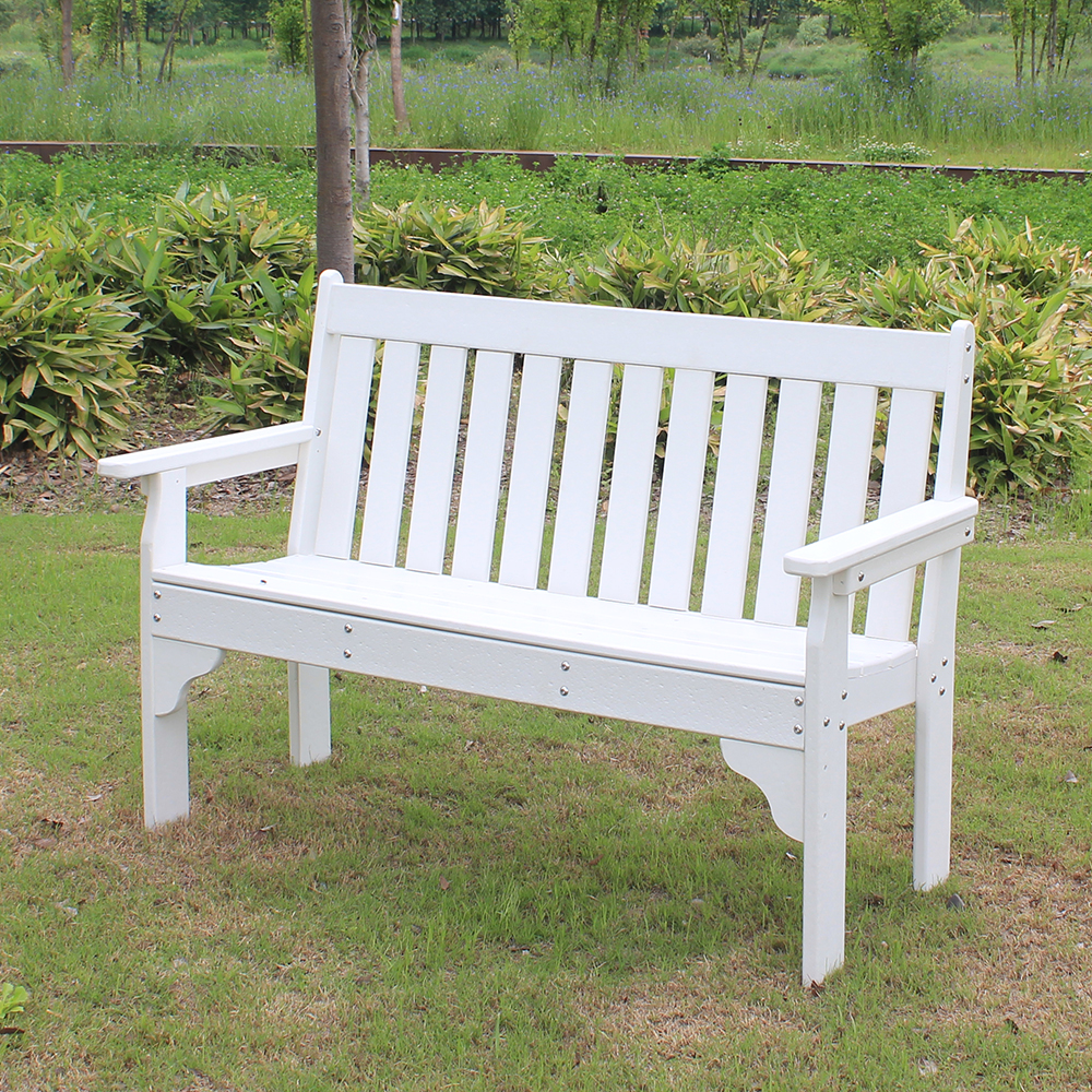 GCM001 Chaise de banc de jardin en PEHD résistante aux intempéries et aux intempéries