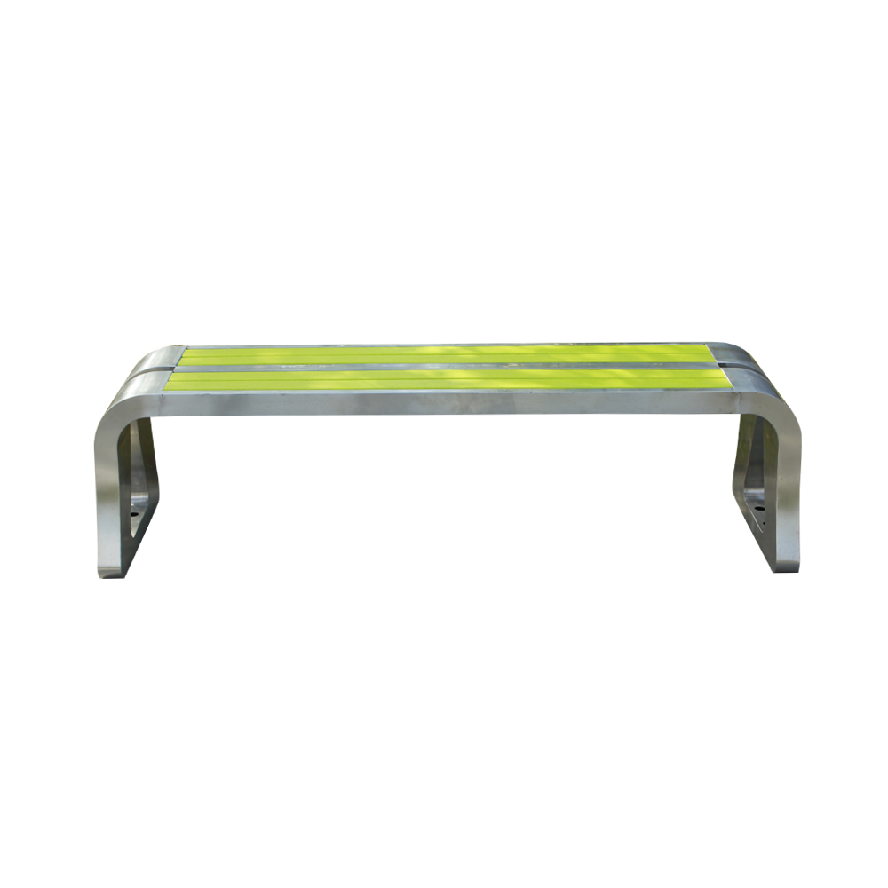 GCM011 Chaise de banc de jardin en PEHD avec finition résistante aux intempéries