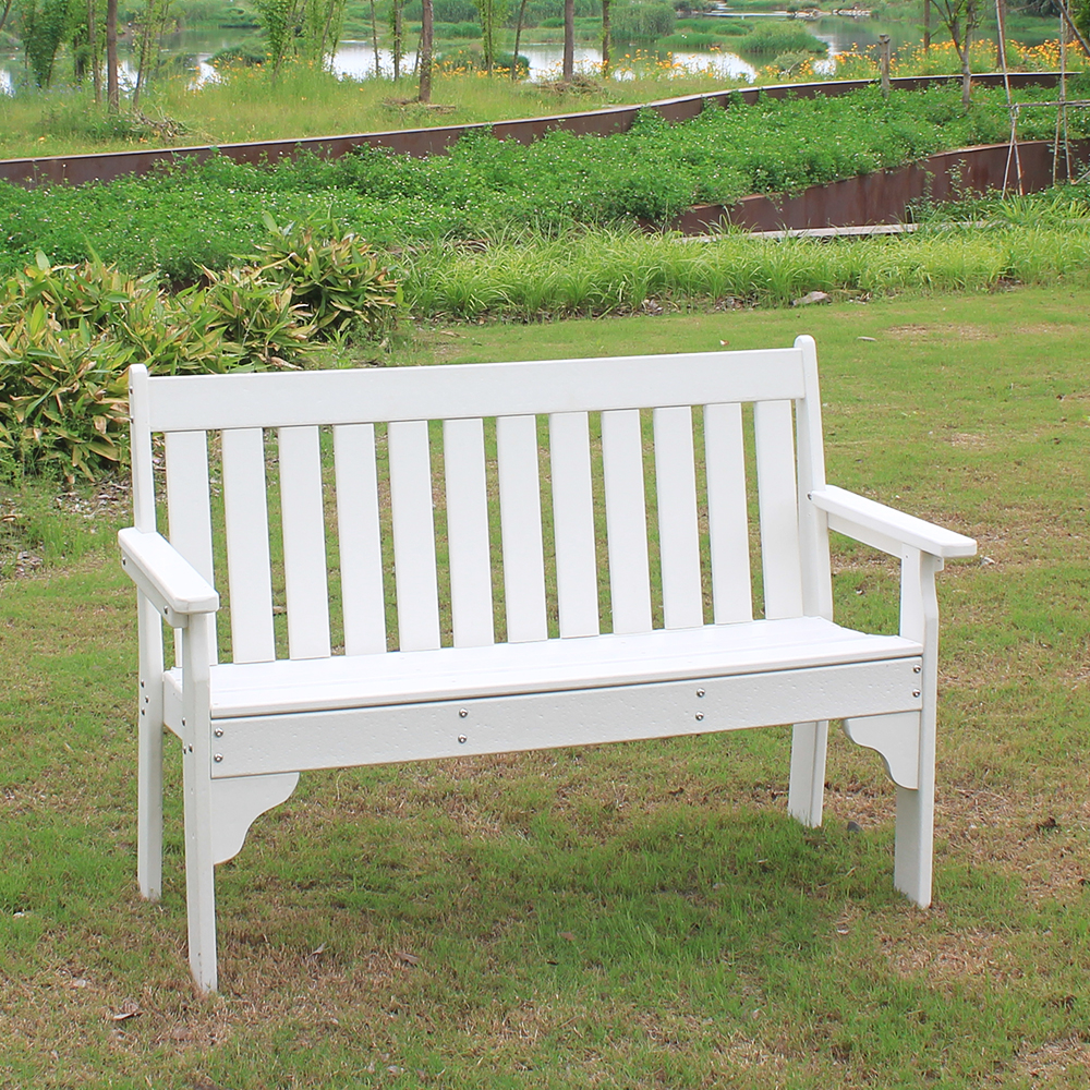 GCM001 Chaise de banc de jardin en PEHD résistante aux intempéries et aux intempéries