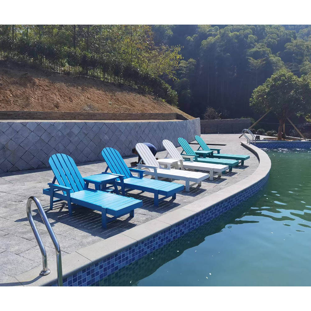 Ensembles CLS301 Patio jardin terrasse piscine pelouse HDPE Chaise longue