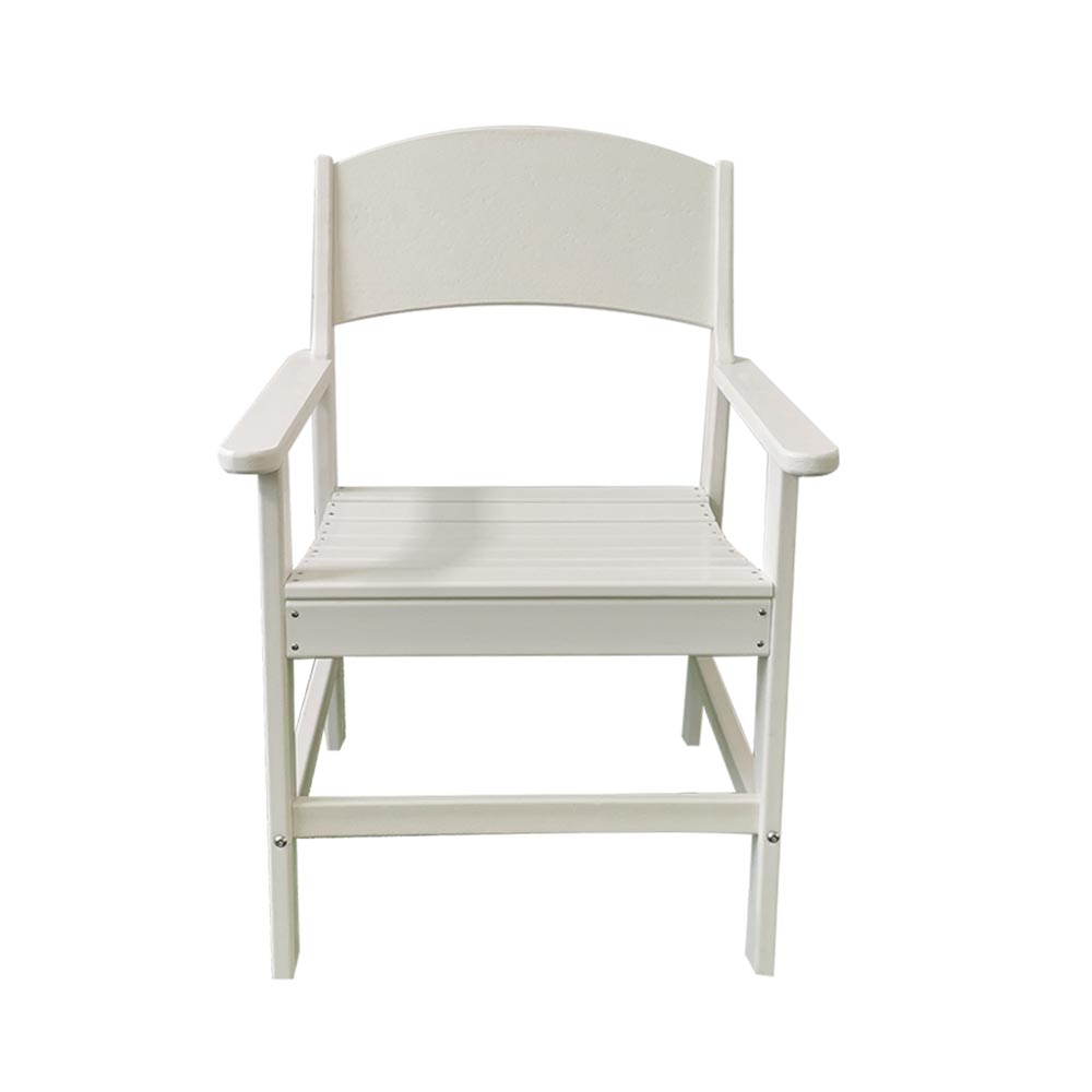 DSM006 Chaise de salle à manger extérieure en PEHD sans formaldéhyde avec dossier large