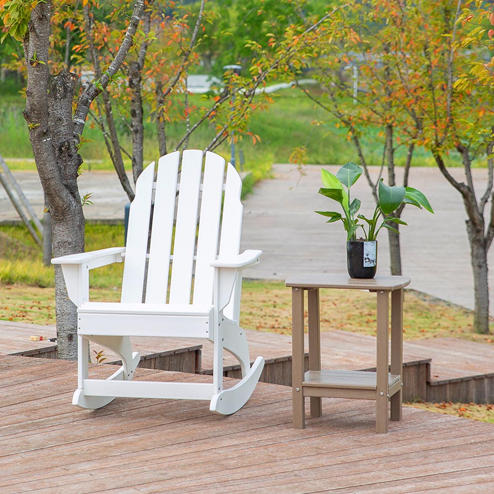 Cinq points clés lors de l'achat d'une chaise à bascule en PEHD avec accoudoir large, mobilier de jardin d'extérieur en matériau Poly, Design de loisirs moderne