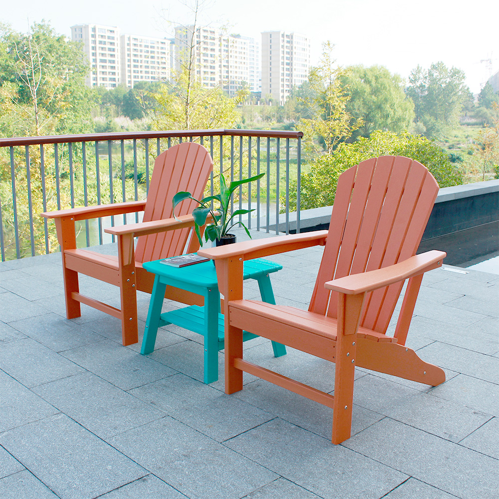 ADS301 HDPE Adirondack Furniture 2 chaises, 1 table d'appoint