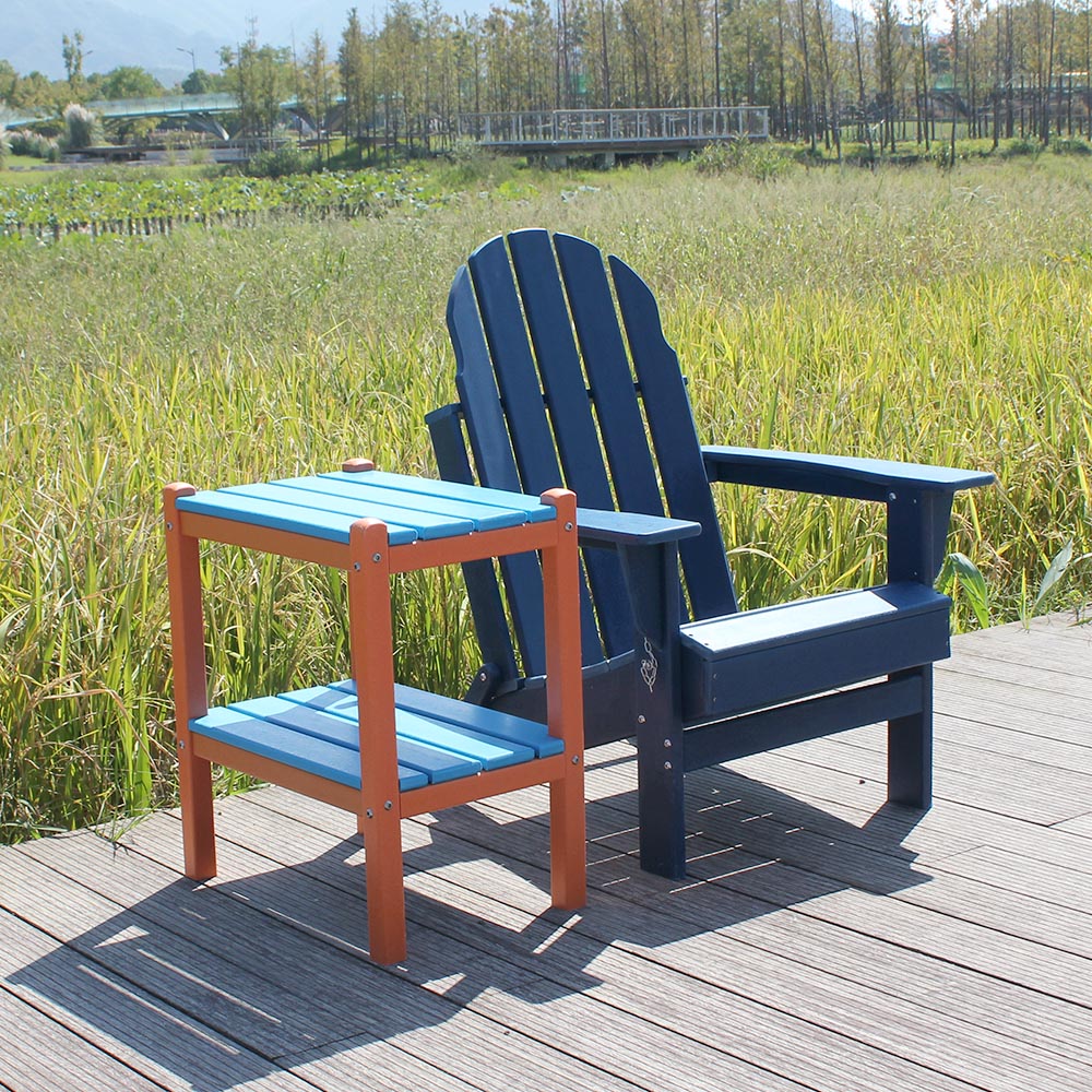 ADS204 Chaise Adirondack extérieure en PEHD plus durable et résistante aux intempéries