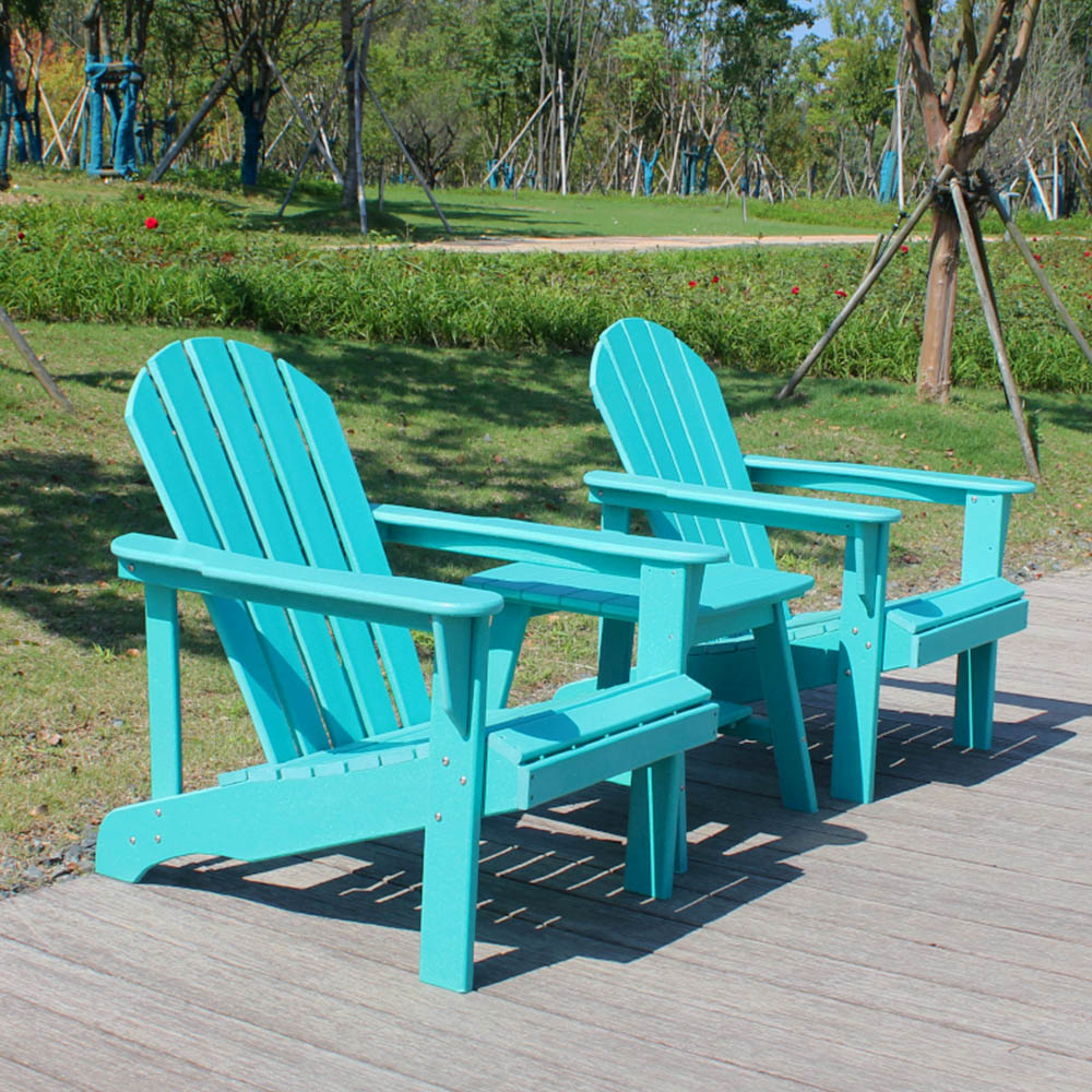 ADS304 Adirondack chaise patio jardin terrasse pelouse résistant aux intempéries HDPE